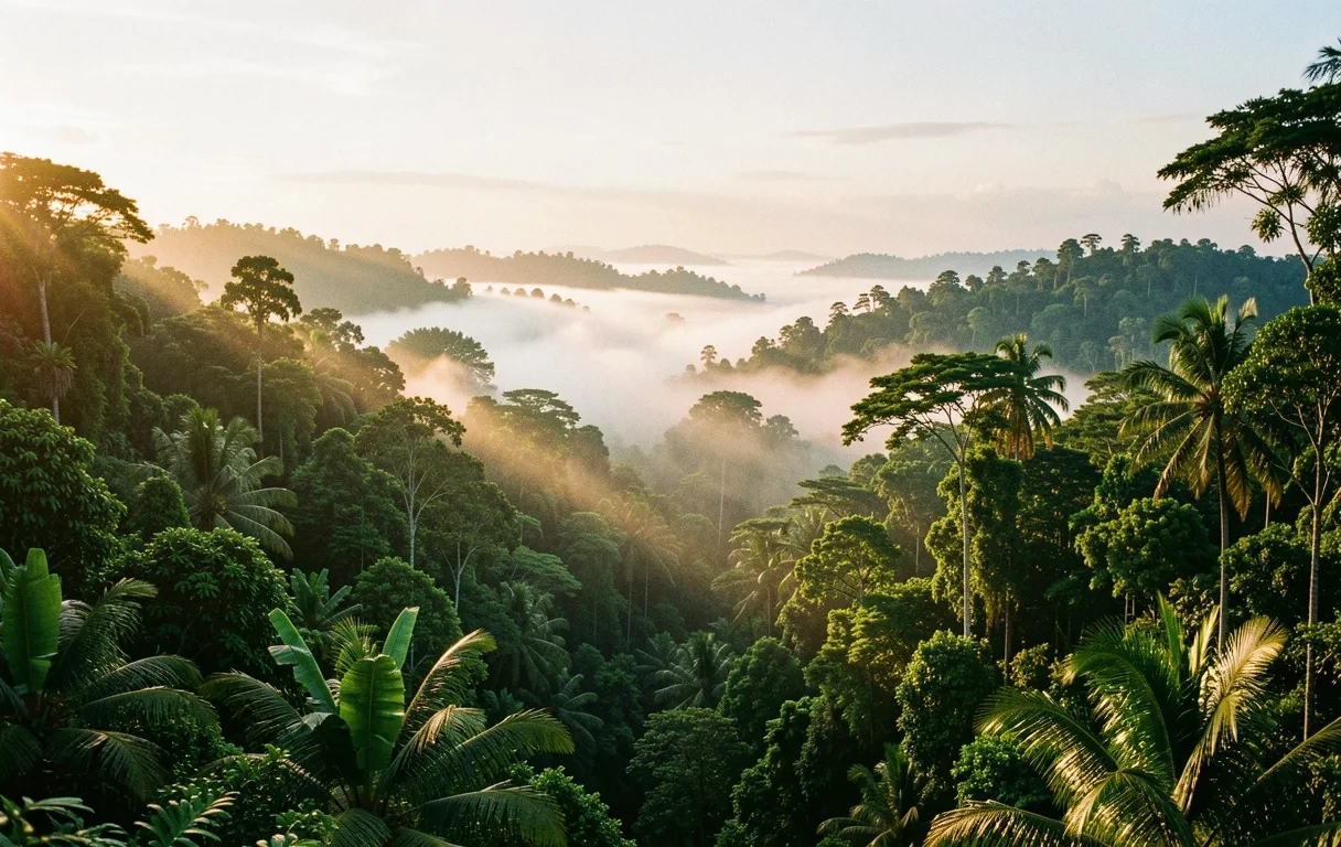Indonesian highland rainforest